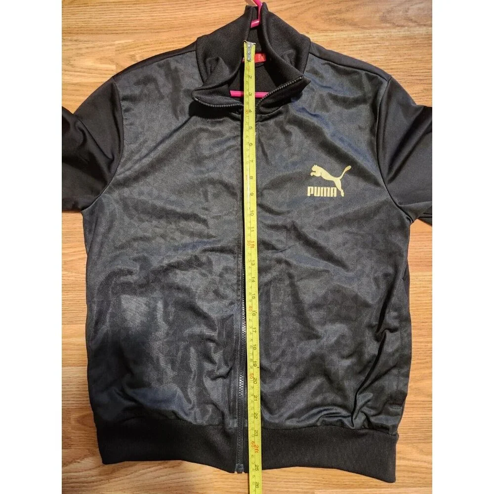 Puma Full Zip Jacket Black Size Medium Used - Picture 8 of 9